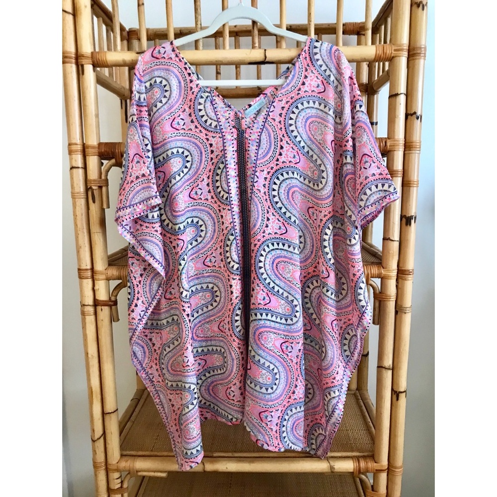 Simone Irani Caftan / Coverup / pink, purple / OS